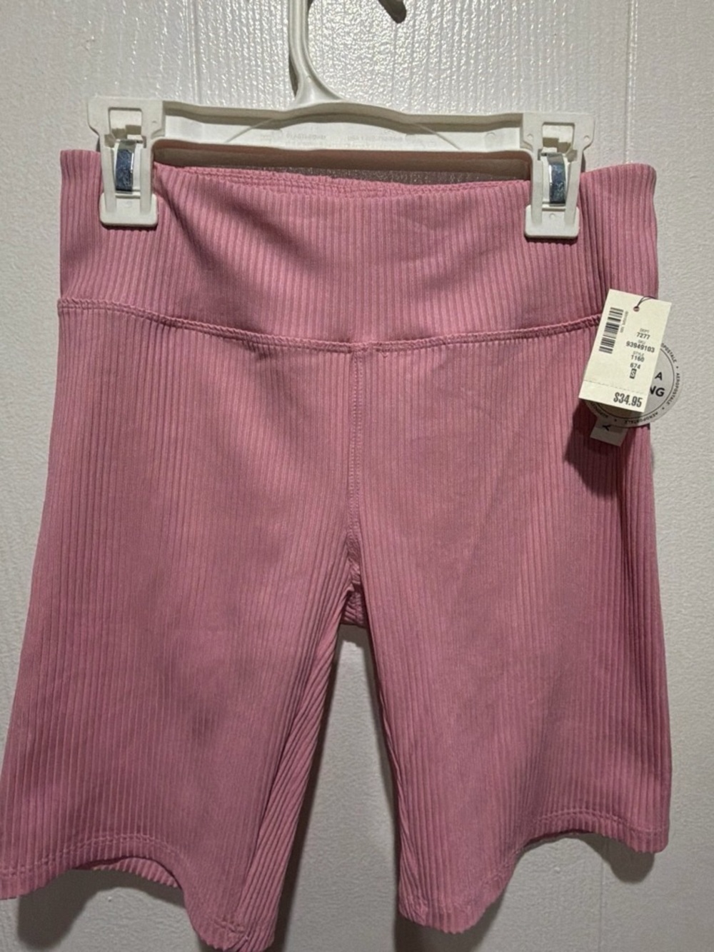 Aeropostale Girls Ribbed Pink Bike Shorts